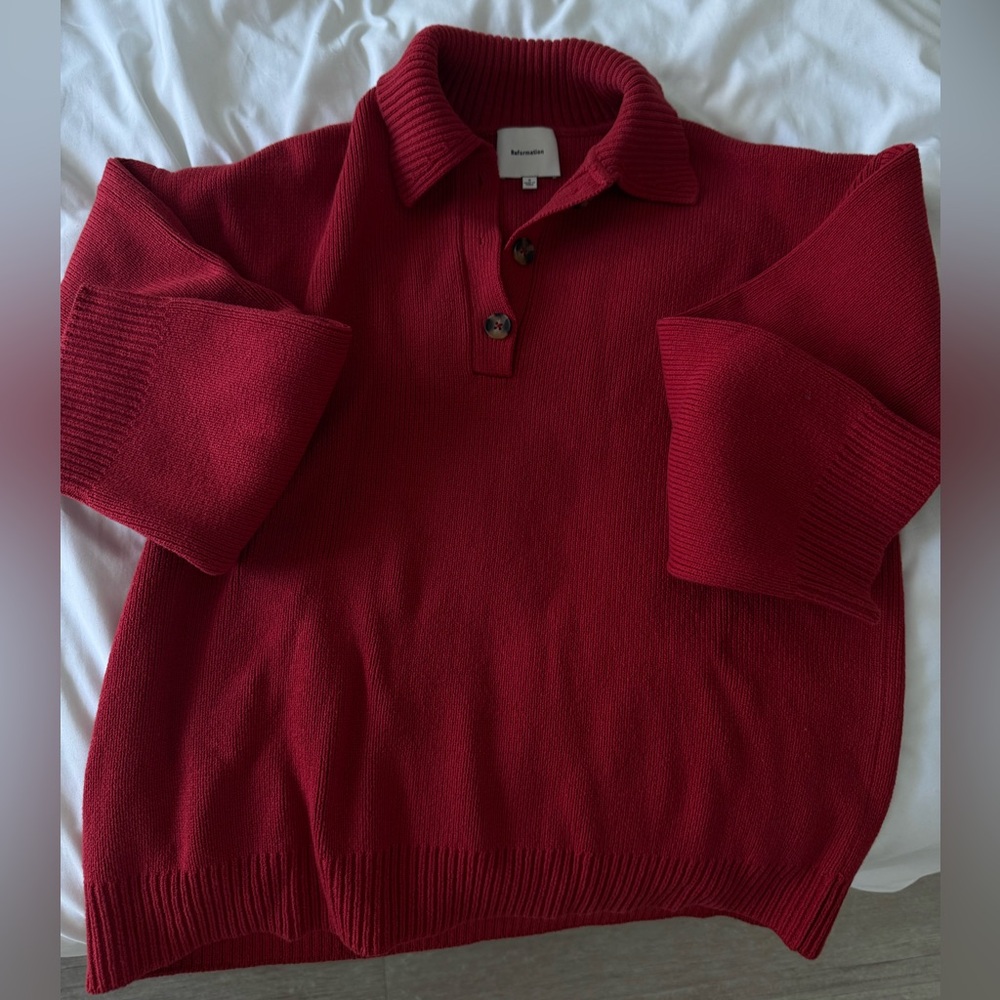 REFORMATION
Brooklyn Organic Cotton Sweater - Picture 2 of 3